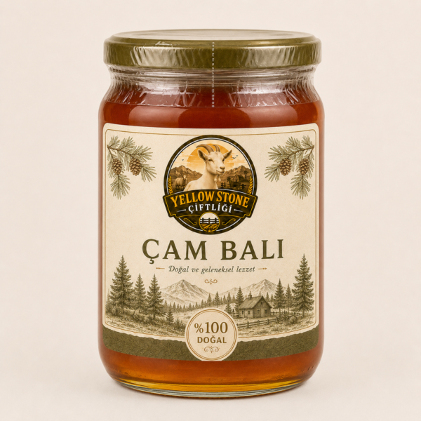 Doğal Süzme Çam Balı – Cam Kavanoz