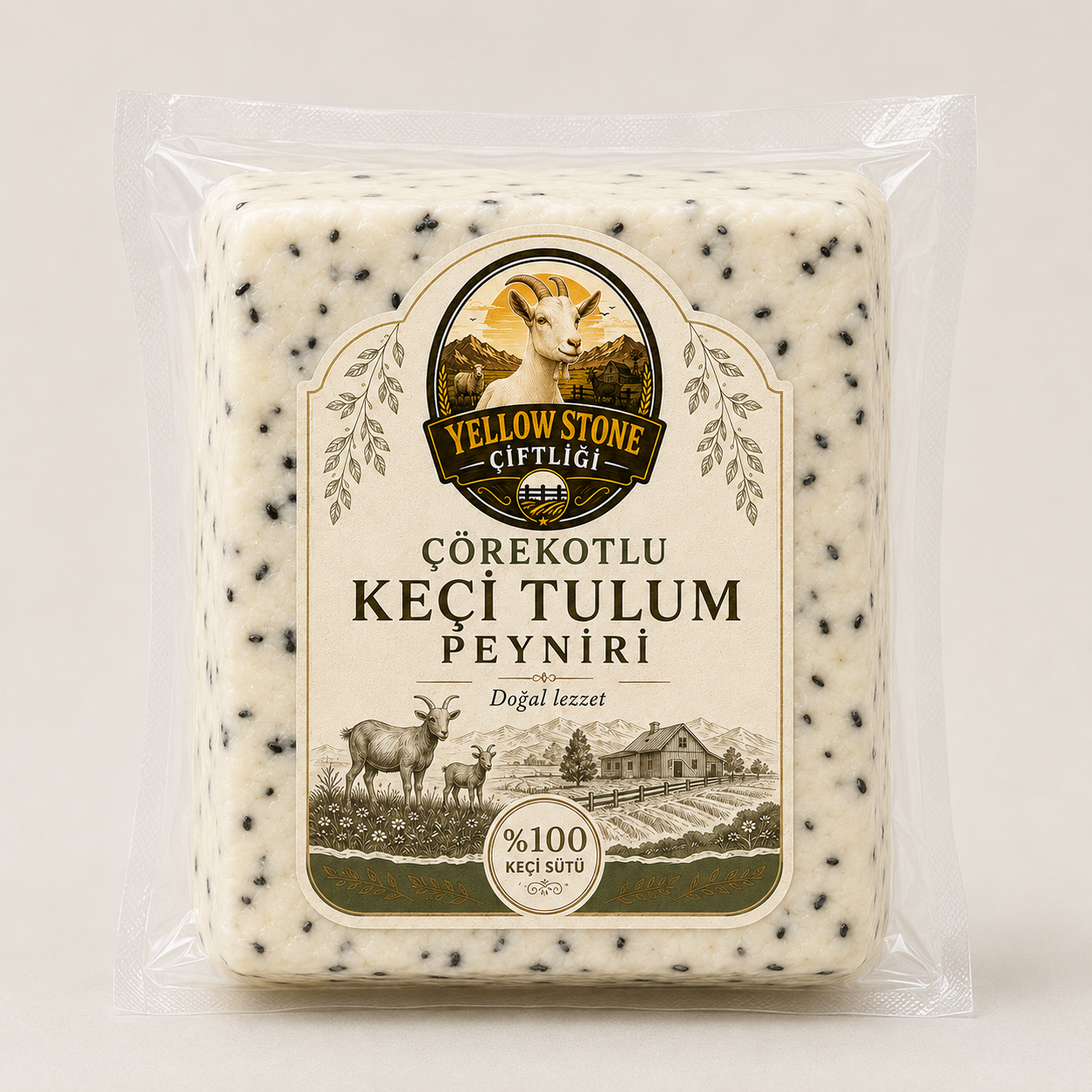 Çörekotlu Keçi Tulum Peyniri – Vakumlu Paket