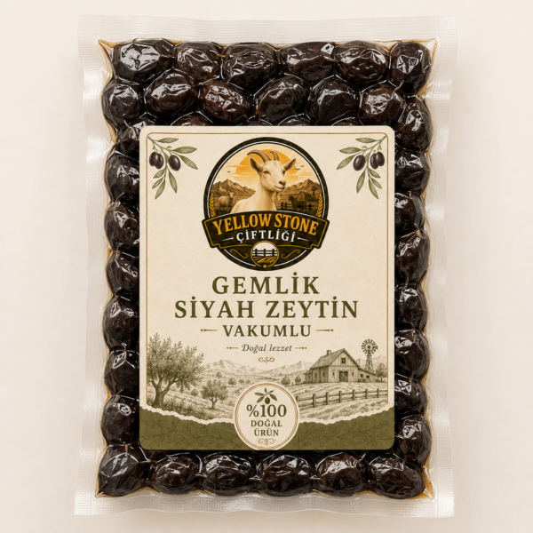 Gemlik Siyah Zeytin – Vakumlu Paket Gemlik Siyah Zeytin – Vakumlu Paket