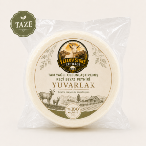 Tam Yağlı Saanen Keçi Peyniri – Yuvarlak Kalıp