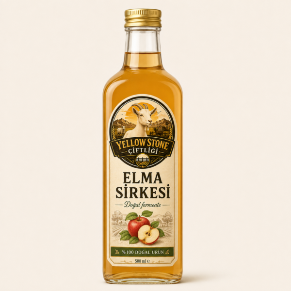 Doğal Fermantasyon Elma Sirkesi – Cam Şişe